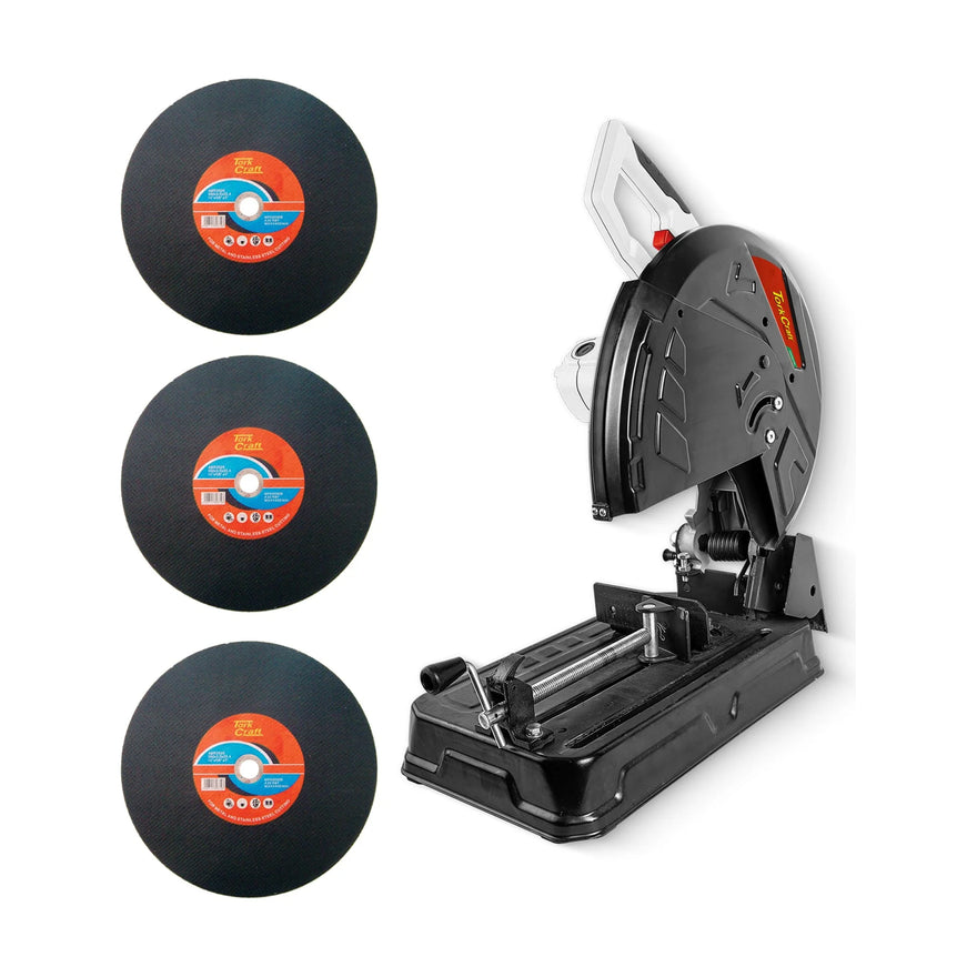 Tork Craft Cut-off Saw 2700w 355mm + 3 X 350mm Abrasive Cutting Discs TCCS0355 ABR350S - image 01