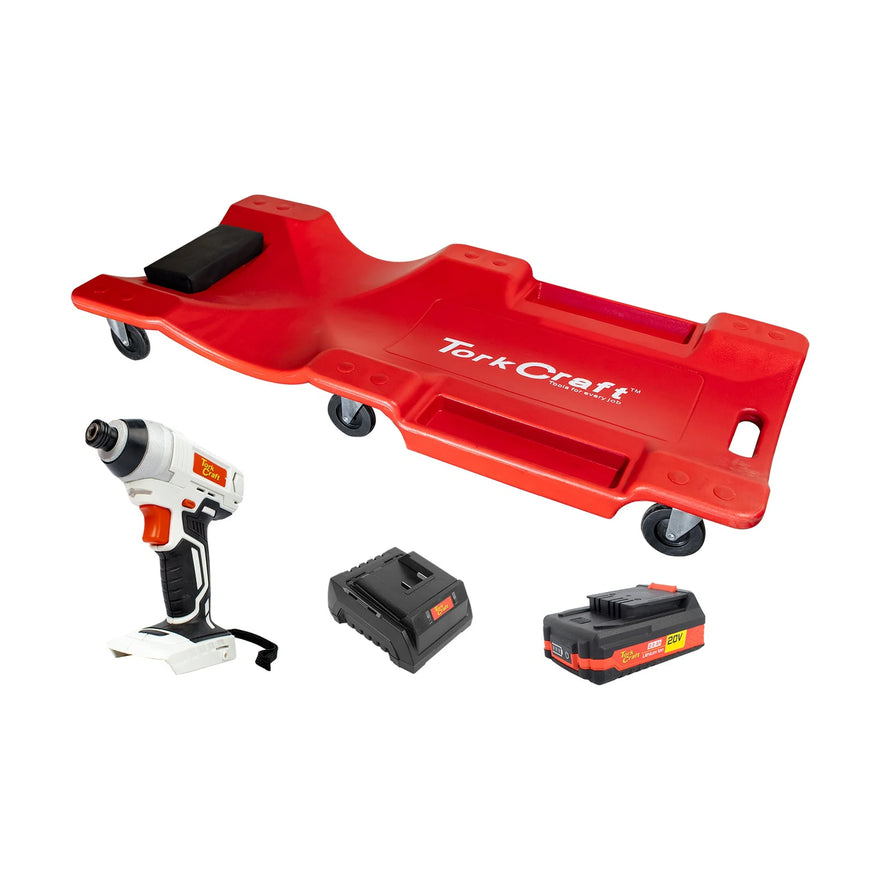 Tork Craft Impact Driver 110nm 2.Ah Battery Std Charger Plastic Creeper - image 01