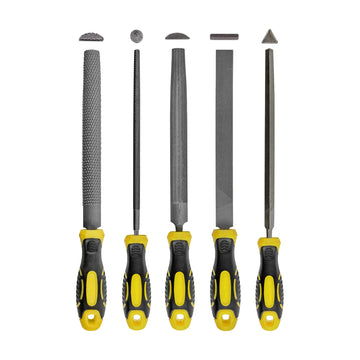 Tork Craft File Set 5pc Flat/Round/tri-angle/half Round/half Round Rasp - image 01