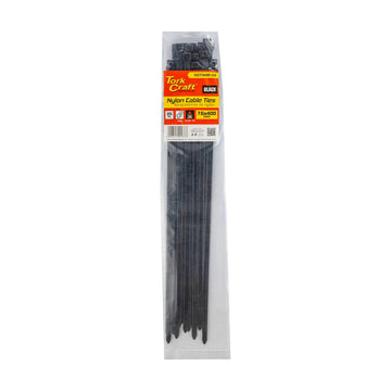 Tork Craft Nylon Cable Ties 7.6mm X 400mm Black 25pc - image 01
