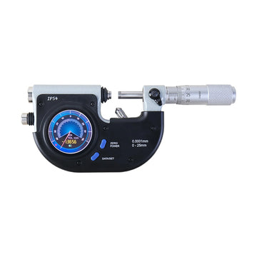 Accud Digital Micrometer 0-25mm 0.002mm Graduation 3µ Accuracy Wireless - image 01