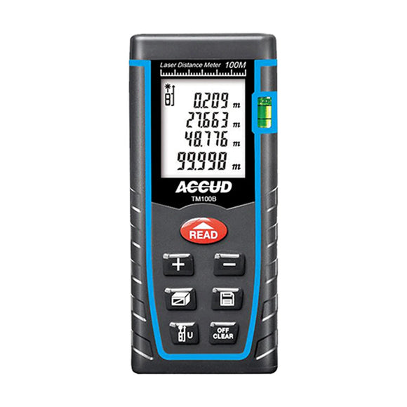 Accud Laser Distance Meter 2 x 1.5V Aaa Bat. 1mm Resolution 1.5mm Accuracy 0.1M-100M Rang - image 01