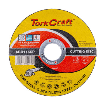 Tork Craft Cutting Disc Steel Metal SS 115 X 1.0 X 22.2 Mm - image 01