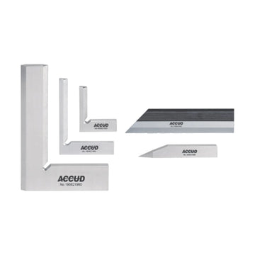Accud 5-Piece Square Set - 3-Piece Square 1-Piece Scriber 1-Piece Straight Edge 100mm - image 01