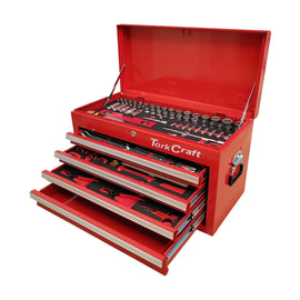 Tork Craft Top Box 254pc 4 Drawer & Top Tray 660x310x380mm Pro Tool Box - image 01