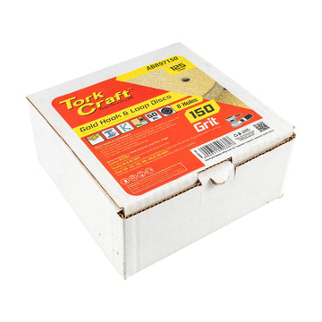 Tork Craft Gold Disc 150 Grit 125mm X 8 Holes Hook And Loop 50 pieces - image 01