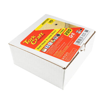Tork Craft Gold Disc 220 Grit 125mm X 8 Holes Hook And Loop 50 pieces - image 01
