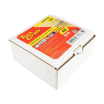 Tork Craft Gold Disc 40 Grit 125mm Without Hole Hook And Loop 50 pieces - image 01