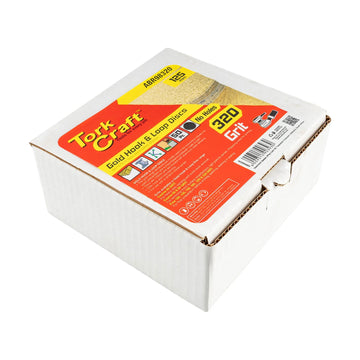 Tork Craft Gold Disc 320 Grit 125mm Without Hole Hook And Loop 50 pieces - image 01