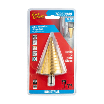 Tork Craft Step Drill Bit HSS 6-60mm M2 - image 01