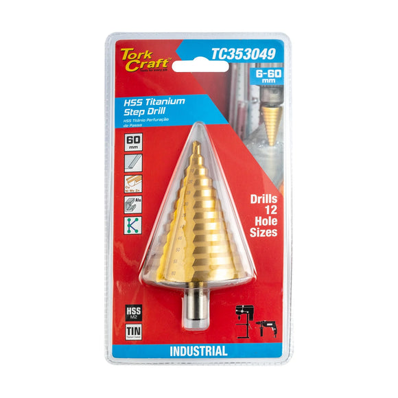 Tork Craft Step Drill Bit HSS 6-60mm M2 - image 01