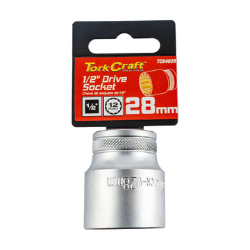 Tork Craft Socket 28mm X 41.8mm 1/2' Drive CRV 12 Point - image 01