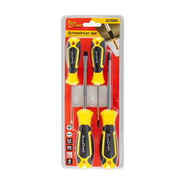 Tork Craft 4pc Screwdriver Set ( PH2 x100mm Ph0x75mm Sl3x75mm 6x100mm) - image 01
