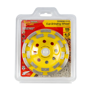 Tork Craft Cold Pressed Economy Diamond Cup Wheel 115mm X 22.23mm Doublel Row - image 01