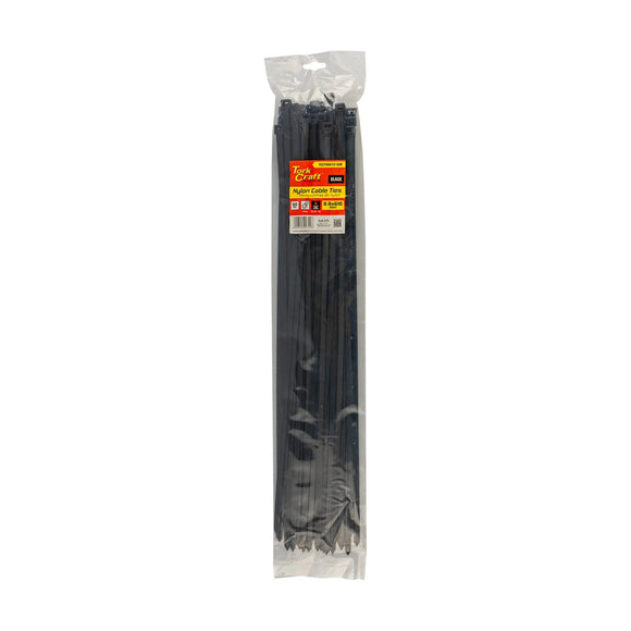 Tork Craft Nylon Cable Ties 8.8mm X 610mm Black 50pc - image 01