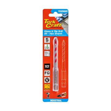 Tork Craft Glass & Tile Drill 5mm Hex Shank Industrial - image 01