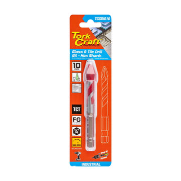 Tork Craft Glass & Tile Drill 10mm Hex Shank Industrial - image 01