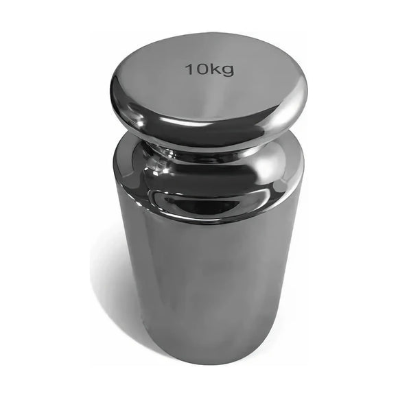 Accud Cylindrical Calibration Weight 10kg Stainless Steel - image 01