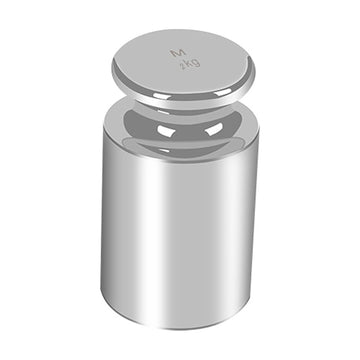 Accud Cylindrical Calibration Weight 2kg Stainless Steel - image 01