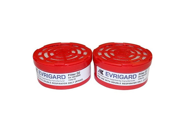 Respirator Spare Filter Dust D2 2pk COM1050 in Tools