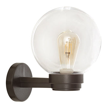 Eurolux Bowl Fitting Outdoor 200mm Wall Mount Clear in Electrical & Lighting,Lighting,Exterior Lighting