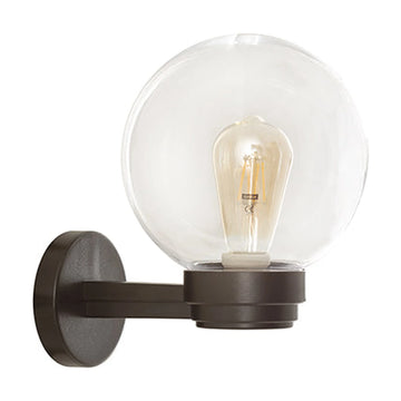 Eurolux Bowl Fitting Outdoor 200mm Wall Mount Clear - image 01