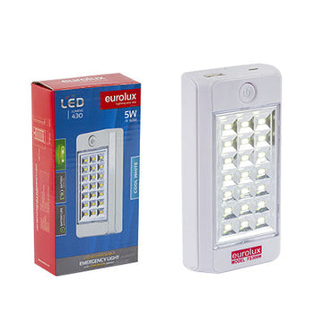 Eurolux Rechargeable Emergency Light LED 5W in Electrical & Lighting,Lighting,Portable & Loadshedding Lighting,Tools,Workshop Equipment,Work Lights & Flashlights