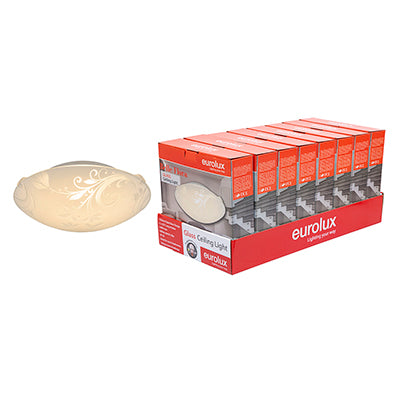 Eurolux Flora Ceiling Light White E27 1x40w ONLY Sell in 8 PDQ Qty in Electrical & Lighting,Lighting,Interior Lighting