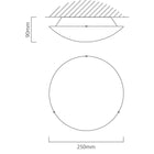 Eurolux Flora Ceiling Light White E27 1x40w - image 01