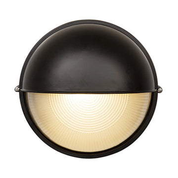 Eurolux Round Bulkhead Large Eyelid 240mm Black 1x100w - image 01