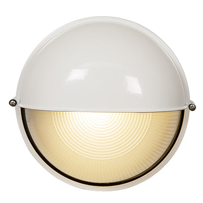 Eurolux Round Bulkhead Large Eyelid 240mm White 1x100w in Electrical & Lighting_Interior Lighting