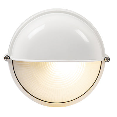 Eurolux Round Bulkhead Small Eyelid 180mm White 1x60w in Electrical & Lighting_Interior Lighting