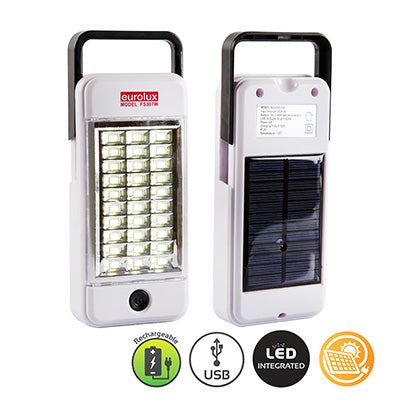 Eurolux Rechargeable Solar Emergency Light White LED in Electrical & Lighting,Lighting,Portable & Loadshedding Lighting