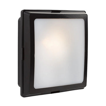 Eurolux ABS Square Bulkhead Black 1xE27 - image 01