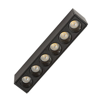 Eurolux Magnetic Track Spotlight LED 6x1w Black 3000K Dimmable - image 01