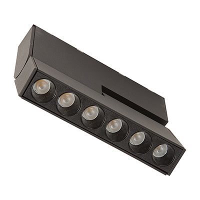 Eurolux Magnetic Track Spotlight LED 6x1w Black 3000K Dimmable in Electrical & Lighting,Lighting,Interior Lighting