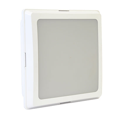 Eurolux ABS Square Bulkhead White 1xE27 in Electrical & Lighting_Interior Lighting