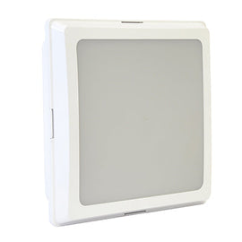 Eurolux ABS Square Bulkhead White 1xE27 in Electrical & Lighting_Interior Lighting