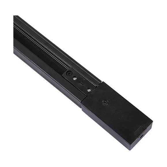 Eurolux 3-Wire 2M Track Black Incl. Ending Plug & Power Connector - image 01