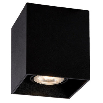Eurolux Ceiling Surface Mount Downlight Square Sand Black GU10 1x50W in Electrical & Lighting,Lighting,Interior Lighting