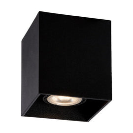 Eurolux Ceiling Surface Mount Downlight Square Sand Black GU10 1x50W - image 01