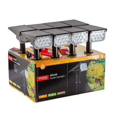 Eurolux Solar Garden Spotlight 3w RGB 1Pc in Electrical & Lighting,Lighting,Exterior Lighting