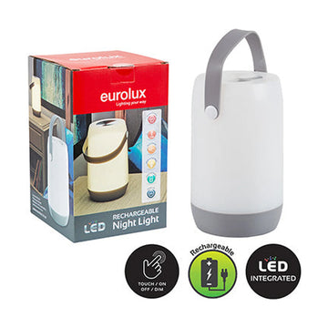 Eurolux Rechargeable Bedside Night Light Grey - image 01