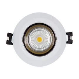 Eurolux Downlight Tilt Polycarb 90mm White/Gun Metal Excl L/Holder - image 01