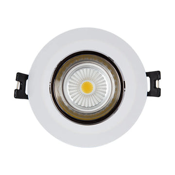 Eurolux Downlight Tilt Polycarb 90mm White/Gun Metal Excl L/Holder - image 01