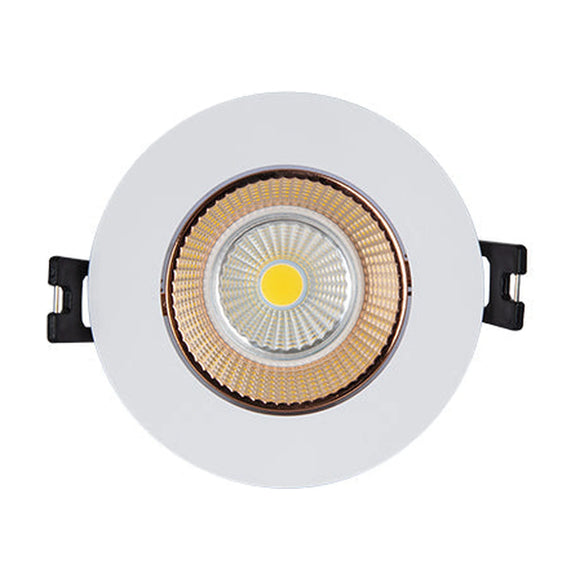 Eurolux Downlight Tilt Polycarb 90mm White/Rose Gold Excl L/Holder - image 01