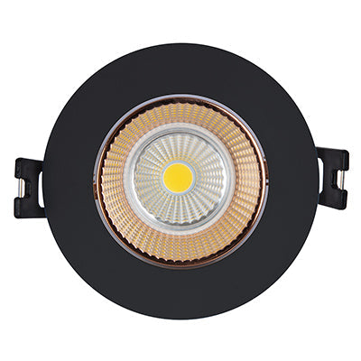 Eurolux Downlight Tilt Polycarb 90mm Black/Rose Gold Excl L/Holder in Electrical & Lighting,Lighting,Interior Lighting