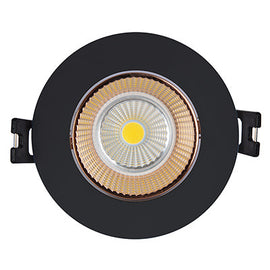 Eurolux Downlight Tilt Polycarb 90mm Black/Rose Gold Excl L/Holder in Electrical & Lighting,Lighting,Interior Lighting