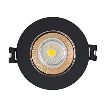 Eurolux Downlight Tilt Polycarb 90mm Black/Rose Gold Excl L/Holder - image 01