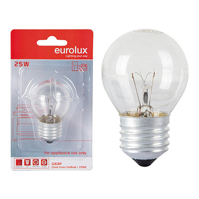 Eurolux Oven Lamp Golfball E27 25W Blister Single in Electrical & Lighting,Lighting,Globes & Tubes